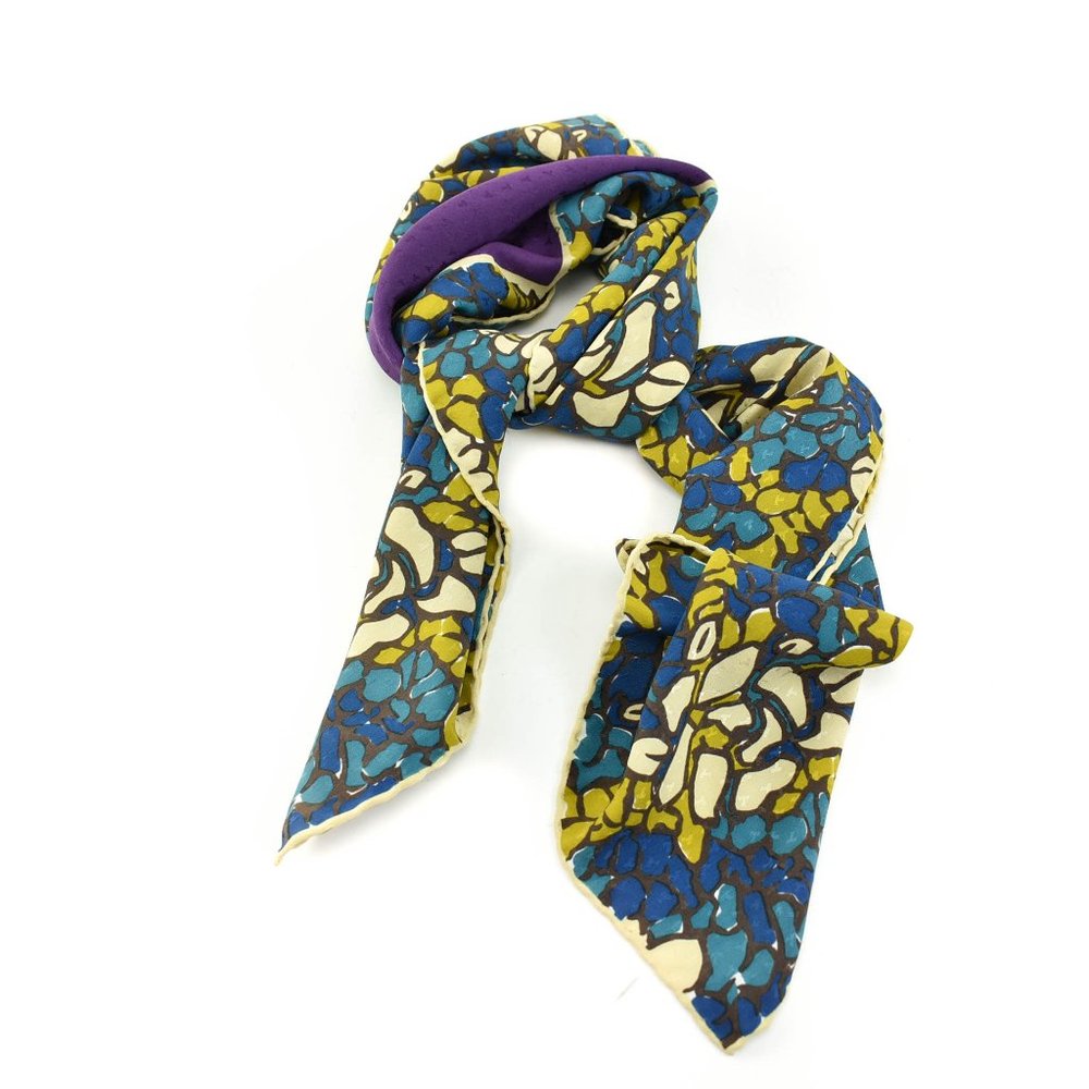 TIFFANY & Co: Multicolor, 100% Silk Scarf (rg) - Picture 4 of 5